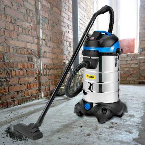 VEVOR Dust Extractor, 8 Gallon Wet & Dry HEPA Filter, Automatic Dust Cleaning, 1200W Powerful Motor Vacuum Cleaner,Heavy-Duty Shop Vacuum with Attachments
