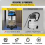 VEVOR Dust Extractor, 8 Gallon Wet & Dry HEPA Filter, Automatic Dust Cleaning, 1200W Powerful Motor Vacuum Cleaner,Heavy-Duty Shop Vacuum with Attachments