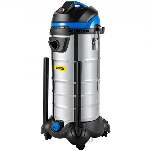 VEVOR Extractor Collector, 11 Gallon Capacity, HEPA Filtration System Automatic Dust Shaking, 1200W Powerful Motor Wet & Dry Vacuum Cleaner, 11 GAL, Silver