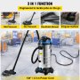 VEVOR Dust Extractor Collector, 11 Gallon Capacity, HEPA Filtration System Automatic Dust Shaking, 1200W Powerful Motor Wet & Dry Vacuum Cleaner, Heavy-Duty Shop Vacuum with Attachments