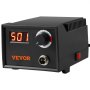 VEVOR Wood Burning Kit, 200~700°C Adjustable Temperature with Display, Wood Burner with 1 Pyrography Pen, 23 Wire Nibs, 1 Pen Holder, 4 Wood Chip, 1 Screwdriver, 1 Tweezers, 1 Craft Knife,1 Sponge