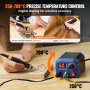 VEVOR Wood Burning Kit, 250~700°C Adjustable Temperature with Display, Dual Output Port with 2 Pyrography Pens, 23 Wire Nibs, 5 Solid-Point Tips, 2 Pen Holder, 4 Wood Chip, 1 Tweezers, 1 Sponge