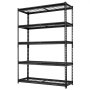 VEVOR Storage Shelves, 5-Tier 1134 kg Garage Shelving 122 x 45 x 181.3 cm, for Garage, Basement, Warehouse, Kitchen, Heavy-Duty Metal Stable Construction, Adjustable Wire Racks, with Gloves, Black
