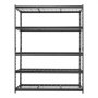 VEVOR Storage Shelves, 5-Tier 1361 kg Garage Shelving 153 x 61.2 x 195.8 cm, for Garage, Basement, Warehouse, Workshop, Heavy-Duty Metal Stable Construction, Adjustable Wire Racks, with Gloves, Black