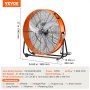 VEVOR Drum Fan, 30 Inch High Velocity Industrial Shop Fan, Heavy Duty Commercial Use 3-Speed 13000CFM, 360°Adjustable Tilting Industrial Floor Fan for Warehouse,Workshop,Factory, Basement