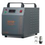 VEVOR Refroidisseur d'eau industriel, CW-3000, système de refroidissement de refroidisseur d'eau industriel refroidi par air de 80 W avec capacité de réservoir d'eau de 12 L, débit maximum de 12 L/min, pour machine de refroidissement de machine de gravure laser