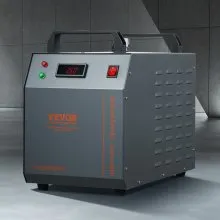VEVOR Industrial Water Chiller, CW-3000(PRO), 150W Air-Cooled Industrial Water Cooler Cooling System with 12L Water Tank Capacity 18 L/min Max Flow Rate, for Laser Engraving Machine Cooling Machine