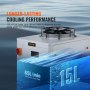 VEVOR Priemyselný chladič vody CW-6000 15L 65L/min Laserový chladič s kompresorom