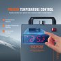 Resfriador de água industrial VEVOR, CW-5202, sistema de resfriamento de resfriador de água com compressor embutido, capacidade do tanque de água de 7L, 18L/min máx. Taxa de fluxo, para máquina de resfriamento de máquina de gravação a laser CO2