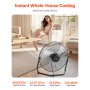 20 Inch Floor Fan 3 Speeds 360° Adjustable Tilt High-Velocity Industrial Fan