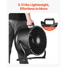 14 Inch Floor Fan 3 Speeds 360° Adjustable Tilt High-Velocity Industrial Fan