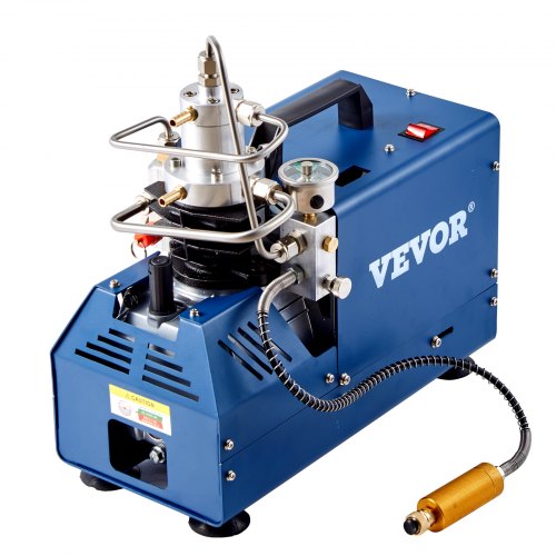 TOAUTO 4500PSI PCP Air Compressor - 300Bar, 110V/12V/220V, Portable High Pressure Pump