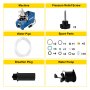 VEVOR High Pressure Compressor, 4500PSI/30MPA/300BAR High Pressure Air Compressor, 1800W 110V Automatic Stop Air Rifle Compressor Suitable for Paintball Air Rifle, PCP Rifle, Air Pistol, Diving Bottle