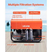 VEVOR PCP Air Compressor 4500PSI/30Mpa 2-Cylinder Scuba Diving Tank Compressor