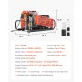 VEVOR PCP Air Compressor, 4500PSI/30Mpa Diving Scuba Tank Air Compressor, 60 L/min Four-Cylinder Auto Stop PCP Rifle Compressor Pump with Fan Cooling System for Scuba Tanks, Paintball, Firefighting