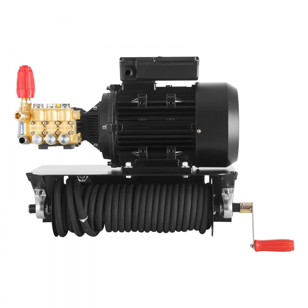 VEVOR Electric Pressure Washer Pump Kit, 1950 PSI, 3.2 GPM, Triplex Power Washer Pump with 5 HP Motor 240 V, Includes Wall Mount Bracket, Spray Gun, Wand, Hose, 5 Nozzles, for Washing Cars, Gardens