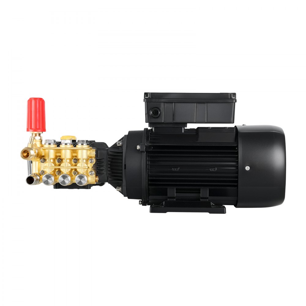 VEVOR Electric Pressure Washer Pump Kit, 1220 PSI, 2.2 GPM, Triplex Power Washer Pump with 2 HP Motor 120 V, Adjustable Water Pressure, for Washing Cars, Gardens, Exterior Walls, Deck, Machinery Equipment