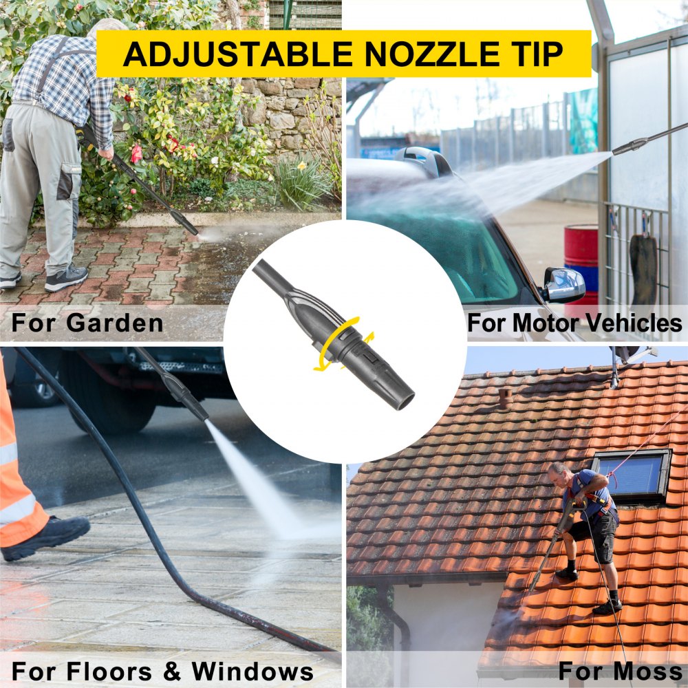 VEVOR 1520PSI 1.2GPM Electric Pressure Washer High Power Cleaner Machine Sprayer