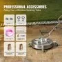 VEVOR pressure washer surface cleaner showcasing included professional accessories on a clean patio.