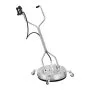 VEVOR pressure washer surface cleaner with stainless steel handle and four caster wheels.