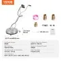 VEVOR 20" Pressure Washer Surface Cleaner w/ Handles & Wheels, Stainless Steel Concrete Cleaner 4500 Max PSI , 3/8"Connector & 1/4" Adapter Power Washer Floor Attachment,For Floor Driveway, Patio