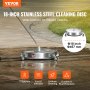 VEVOR pressure washer surface cleaner with 18-inch stainless steel cleaning disc, durable and efficient.