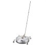 VEVOR 41.9 cm Pressure Washer Surface Cleaner with Wheels, Stainless Steel, Power Washer Attachment for Concrete, Patio, Driveway, Floor & Undercarriage, Max 4000PSI, 1/4 Quick Connector, Extended Wand