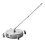 VEVOR 15" Pressure Washer Surface Cleaner, Stainless Steel Pressure Washer Attachments with 4 Wheels, 4000 Max PSI, 1/4 Quick Connector, 2 Spray Nozzles, 2 Extended Wands for Concrete, Patio, Deck