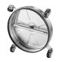 VEVOR 15" Pressure Washer Surface Cleaner, Stainless Steel Pressure Washer Attachments with 4 Wheels, 4000 Max PSI, 1/4 Quick Connector, 2 Spray Nozzles, 2 Extended Wands for Concrete, Patio, Deck