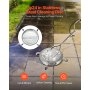 24" Pressure Washer Surface Cleaner 4 Wheels Dual Handle 4500 Max PSI