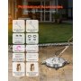 24" Pressure Washer Surface Cleaner 4 Wheels Dual Handle 4500 Max PSI