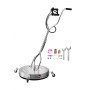 24" Pressure Washer Surface Cleaner 4 Wheels Dual Handle 4500 Max PSI