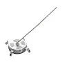 VEVOR 14" Pressure Washer Surface Cleaner, Stainless Steel Pressure Washer Attachments with 4 Wheels, 4000 Max PSI, 1/4 Quick Connector, 2 Spray Nozzles, 2 Extended Wands for Concrete, Patio, Deck