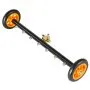 VEVOR 24" Pressure Washer Undercarriage Cleaner, Stainless Steel Surface Cleaner for Pressure Washer, 4000 Max PSI, Angle Adjustment Gear, 7 Spray Nozzles, 2 Extended Wands for Driveway, Patio, Deck