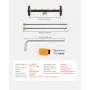 VEVOR 16" Pressure Washer Undercarriage Cleaner, Stainless Steel Surface Cleaner for Pressure Washer, 4000 Max PSI, Angle Adjustment Gear, 4 Spray Nozzles, 2 Extended Wands for Driveway, Patio, Deck