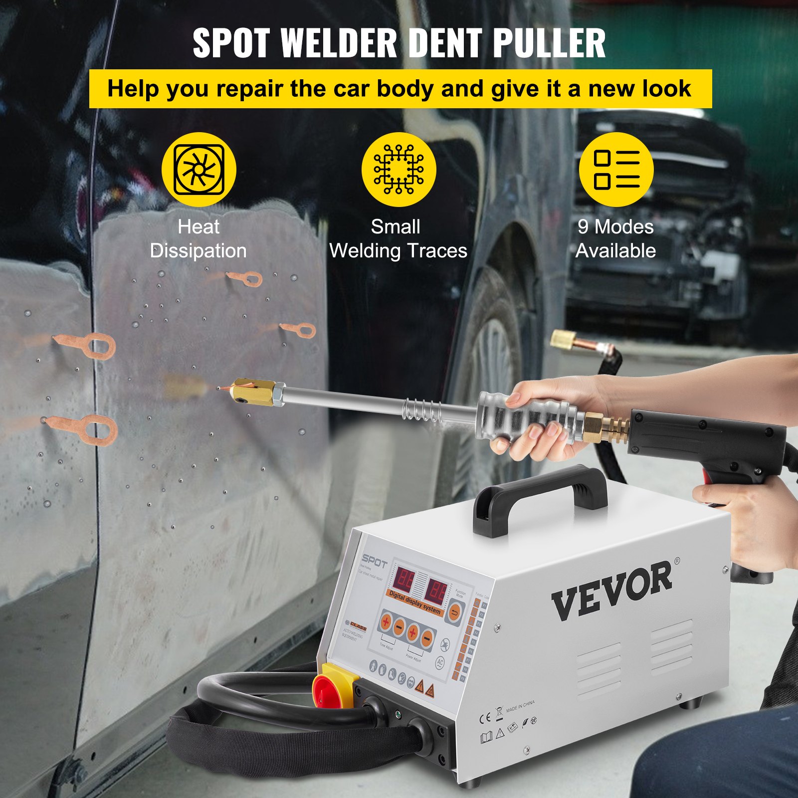 3500A Vehicle Panel Spot Puller Dent Spotter Multispot Bonnet/Door Repair