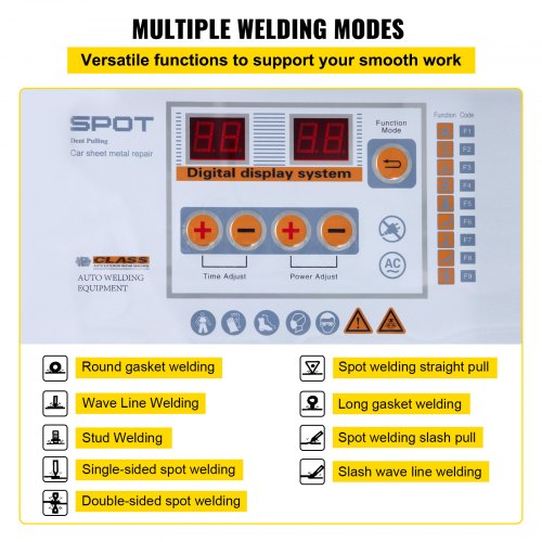 VEVOR Dent Puller Machine 3800A Vehicle Panel Spot Puller Dent Bonnet Door Repair GYS2700 Dent Puller 12KW Spot Welder for Car Dent Repair