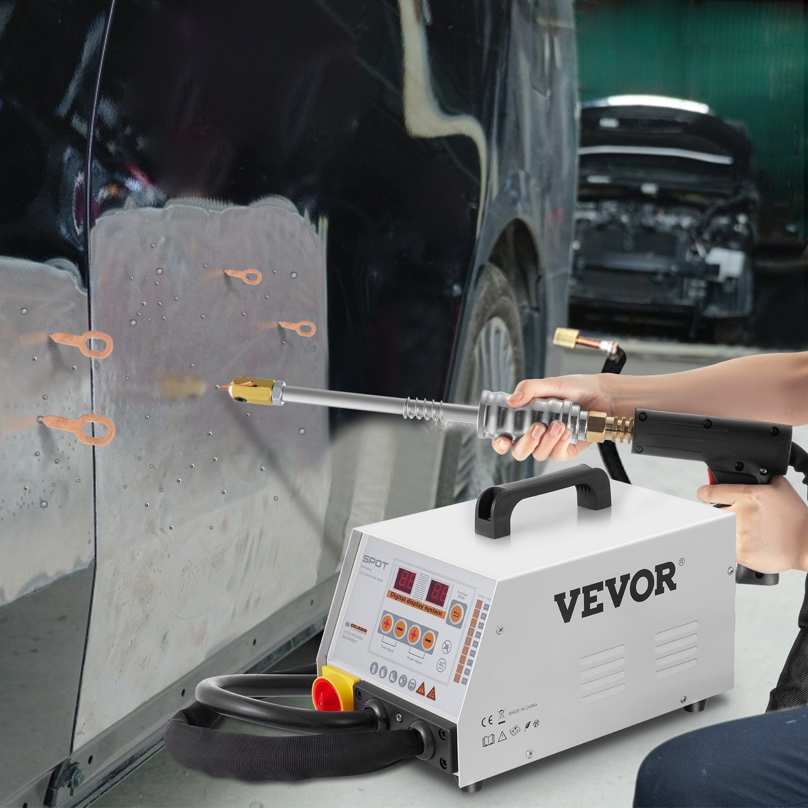 3500AMP Vehicle Panel Spot Puller Dent Spotter Stud Active Welder 220V AU Stock