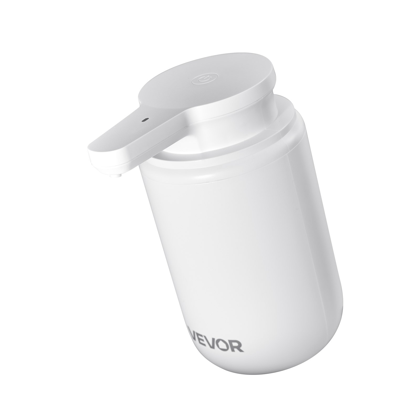 VEVOR Soap Dispenser, 300 ml / 10 oz, Rechargeable Automatic Hand Soap Dispenser with Pump, 2 Adjustable Levels, Modern Touchless Liquid Foam Container with Indicator for Bathroom and Kitchen, White
