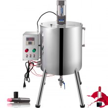 VEVOR Heating Mixing Filling Machine, 15L/4 Gal Lipstick Filling Machine, 35W Lipstick Filler, Heating and Stirring Filling Machine with Stirrer for Cosmetics, Drink, Lipstick, Wax and Nail Polish