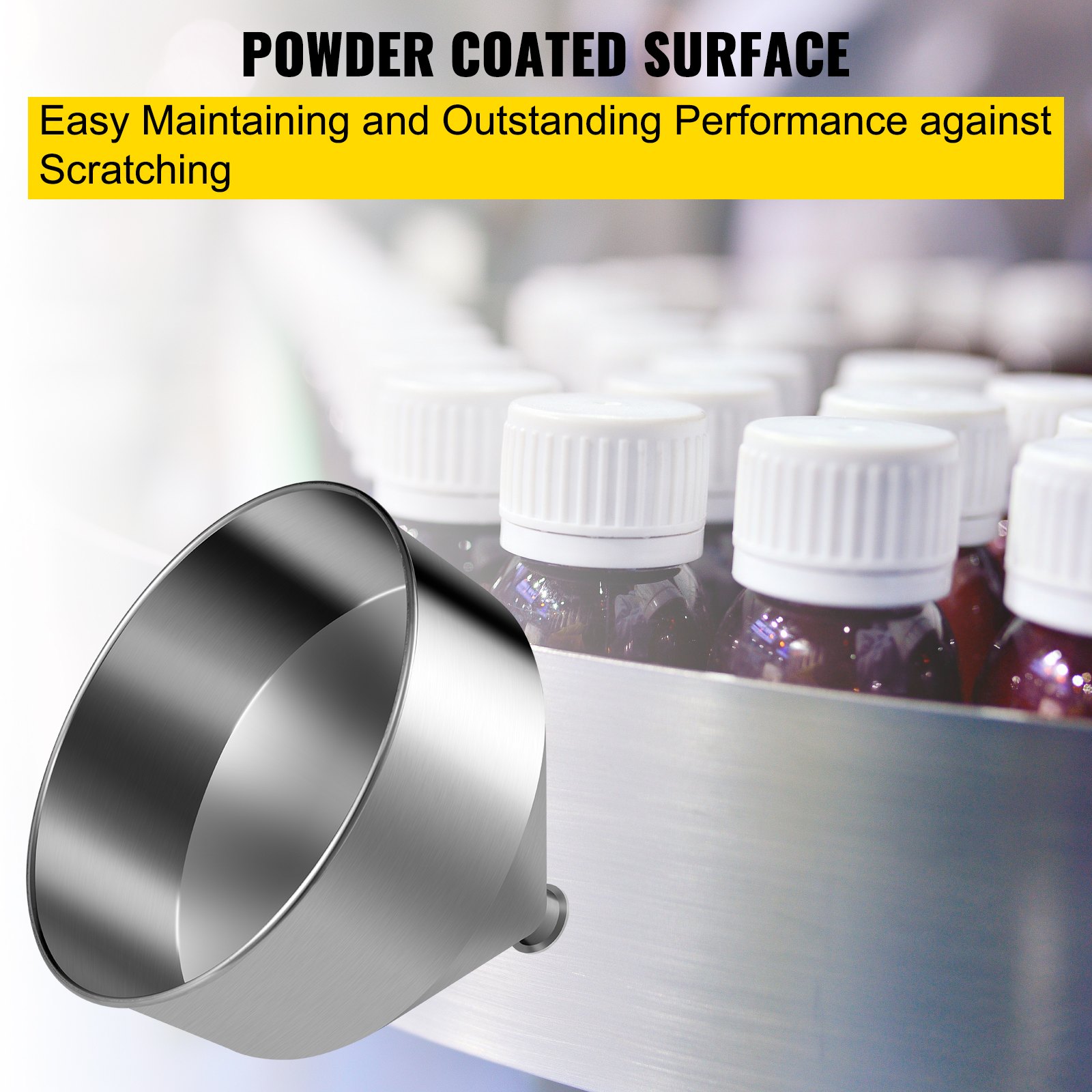 VEVOR 30L/7.9Gal 304 Stainless Steel Hopper for Paste/Liquid Filling Machine