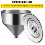 VEVOR 40L/10.6Gal 304 Stainless Steel Hopper for Paste/Liquid Filling Machine