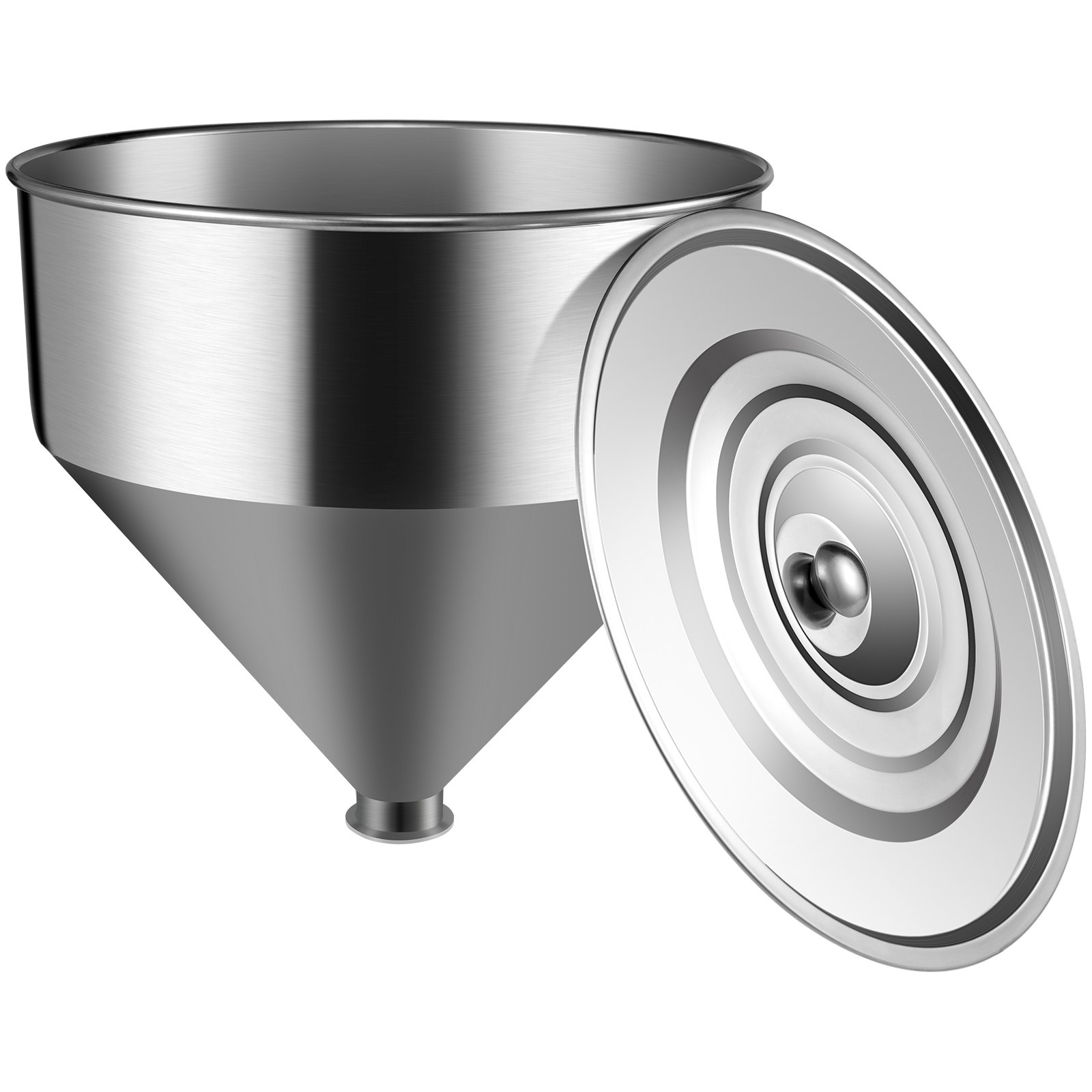 VEVOR 40L/10.6Gal 304 Stainless Steel Hopper for Paste/Liquid Filling Machine