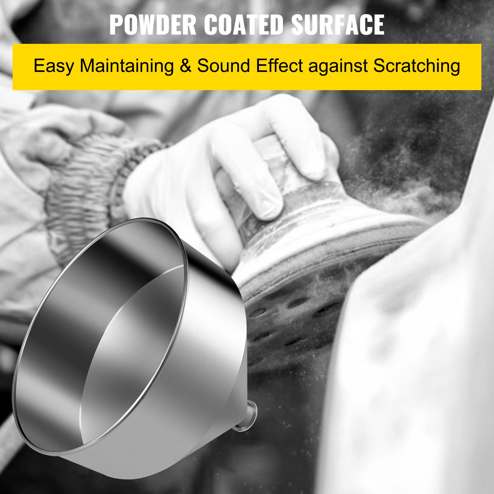 VEVOR 40L/10.6Gal 304 Stainless Steel Hopper for Paste/Liquid Filling Machine