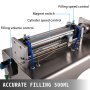 Mixing Hopper 50-500ml Paste Chilly Sauce Piston Filling Machine With Mixer 220v