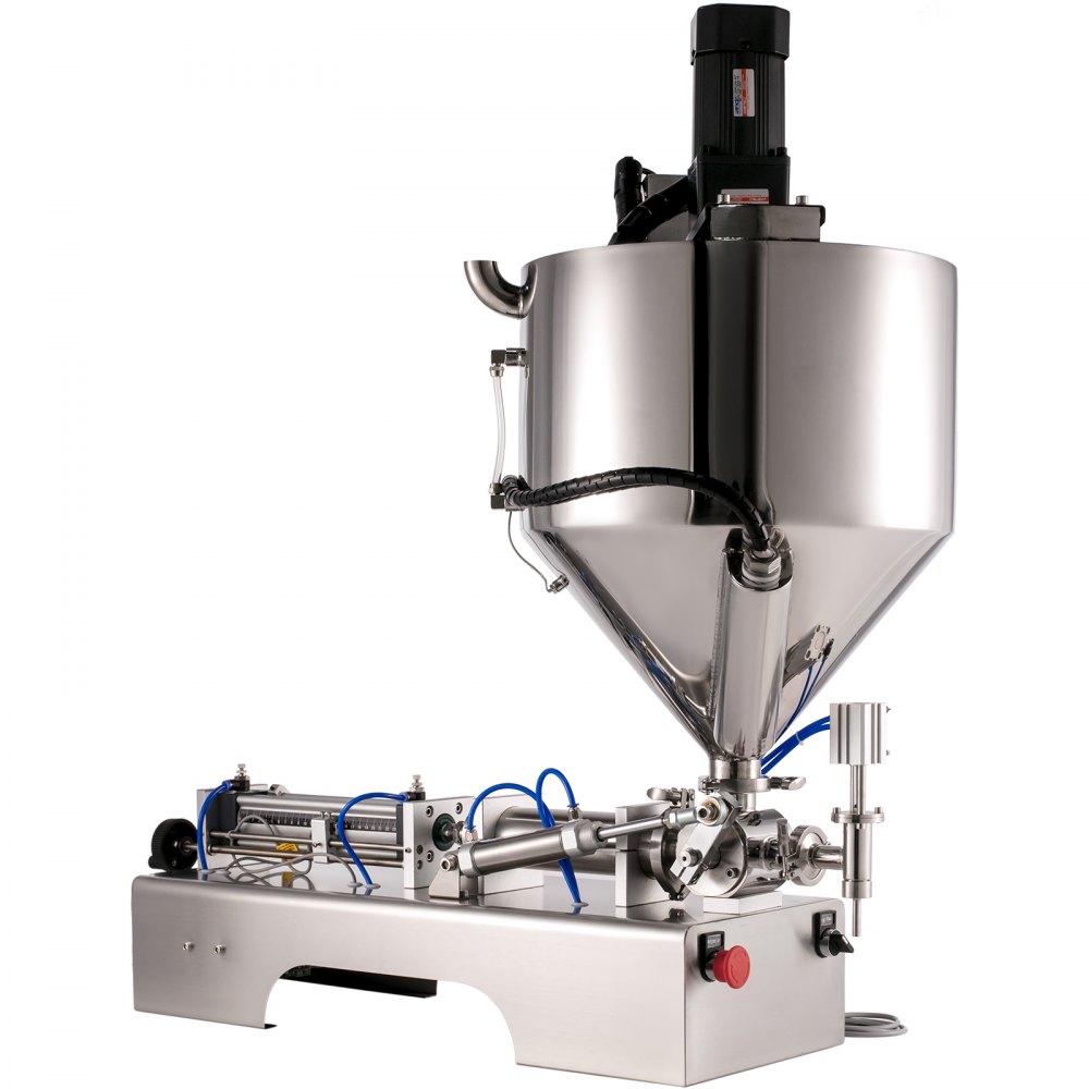 Pneumatic Filling Machine Liquid And Paste Filling Machine 500ml, Heating Mixing