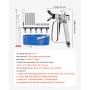 VEVOR Airless Paint Spray Gun and Hose Kit 3600PSI with Extension Rods Filters