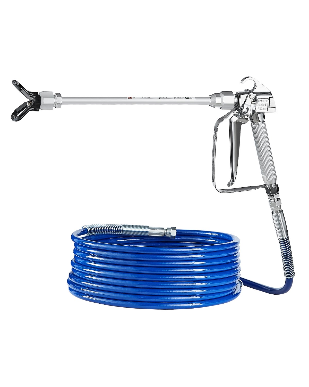 Sweiko Airless Paint Spray Gun and Hose Kit 3600PSI with Extension Rods Filters Sweiko Airless Paint Spray Gun and Hose Kit 3600PSI with Extension Rods Filters
