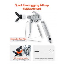 Airless Paint Spray Gun 3600PSI High Pressure Airless Spray Gun 517 Tip