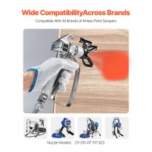 Airless Paint Spray Gun 3600PSI High Pressure Airless Spray Gun with 5Tips